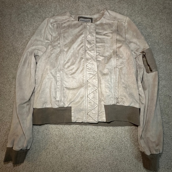Marrakech Jackets & Blazers - Marrakech Bomber Jacket - Women’s Size Small - Light Tan
